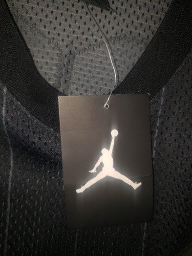Camiseta deportiva Air Jordan retro 9 para hombre negra gris talla mediana AH9909-010 - Imagen 4 de 11