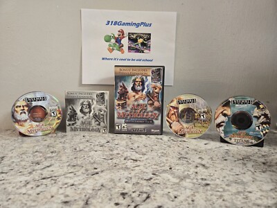 Age of Mythology (PC, 2007) CIB WITH TITANS 3 DISC SET FAST SAME DAY SHIPPING
