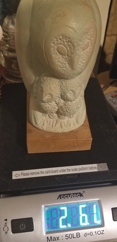 GRETE SCHULLER Motherhood Owl Family Sculpture ALVA MUSEUM REPLICA 1965 - Picture 14 of 14