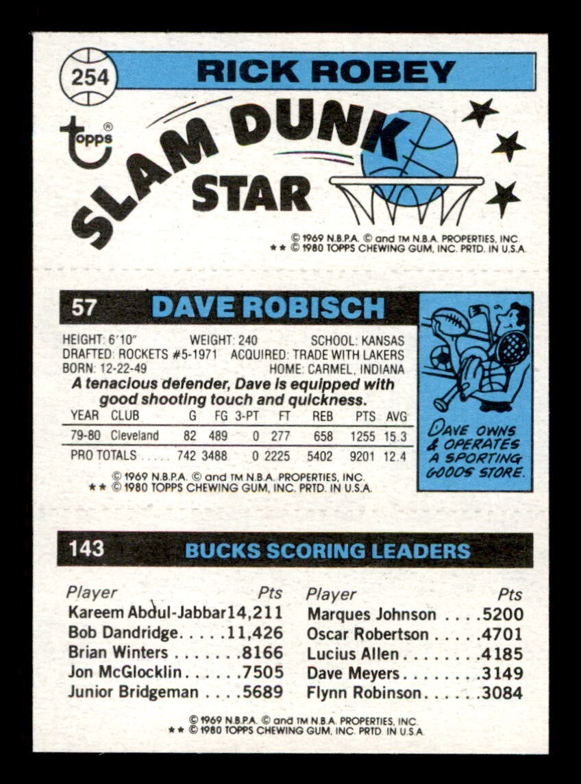 1980 Topps Basketball #71 Johnson Robisch Robey EX/MT *e32 | eBay