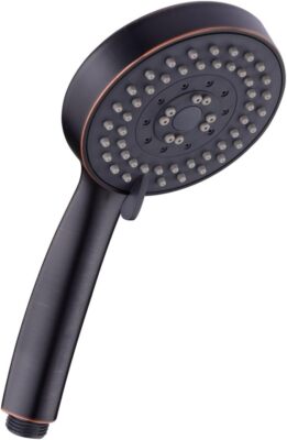 5 Function Handheld Shower Head - High Pressure Bath Spa Fixture, 4'' Oil Rubbed 
