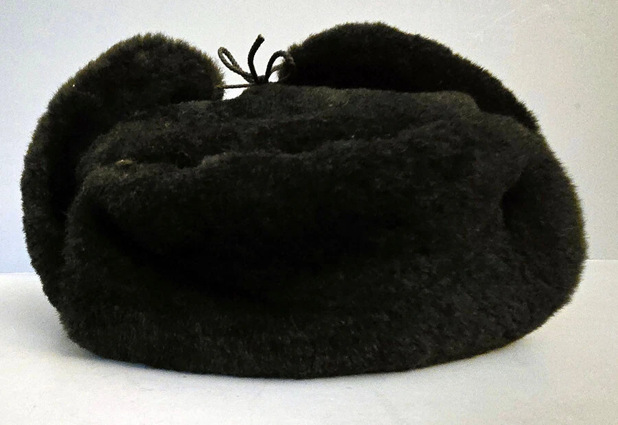 Sheepskin fur Russian winter hat - Ushanka. Trapper Aviator Ear Flaps!