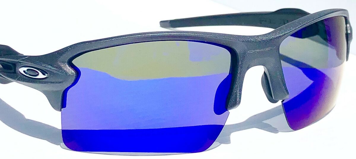 NEW* Oakley FLAK 2.0 XL LEAD Steel POLARIZED Galaxy Blue NEW* Oakley FLAK 2.0 XL LEAD Steel POLARIZED Galaxy Blue