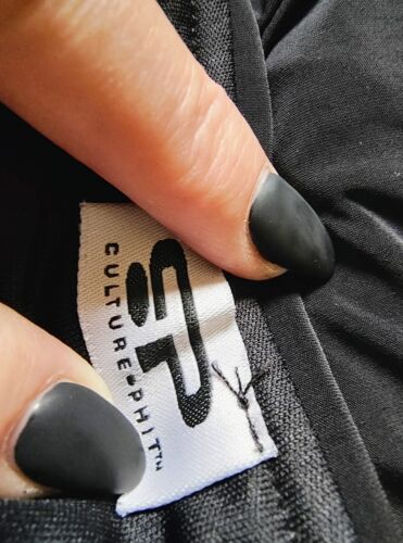 CP CULTURE PHIT black strapless stretch side slit maxi dress - Picture 2 of 9