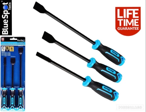 3pc Gasket Scraper Set Sealants Carbon Removal Scrapers Universal Heavy Duty