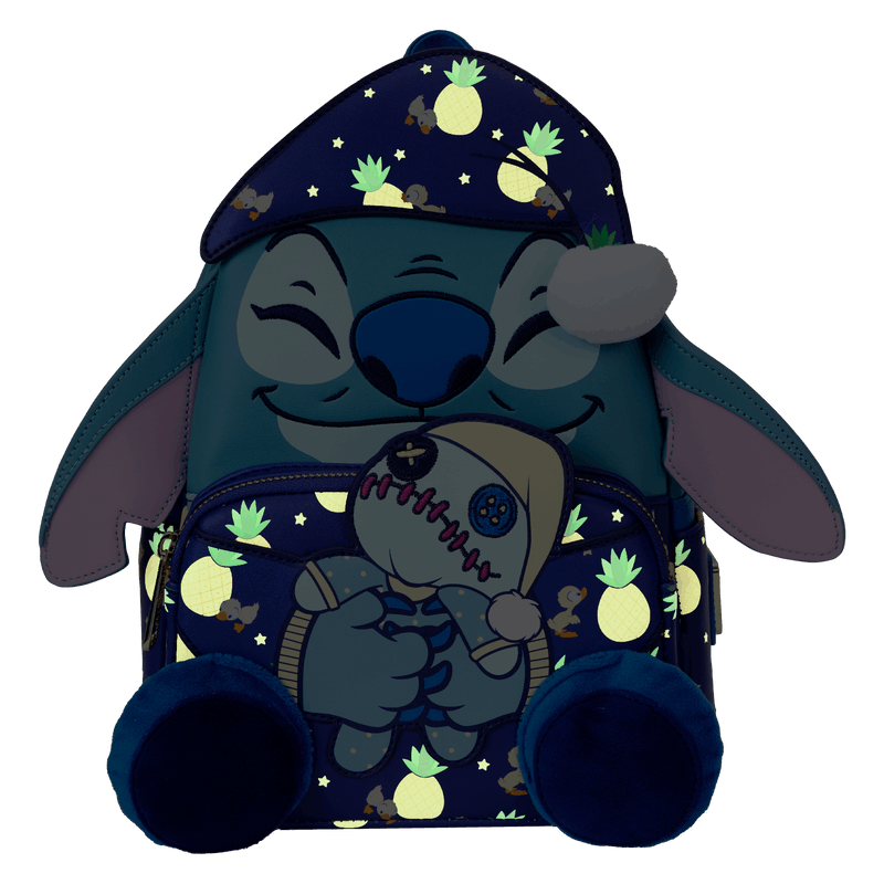 Loungefly SDCC Limited Edition Bedtime Stitch Glow Mini Backpack