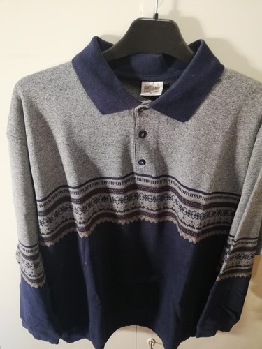 Felpa maglione uomo Via Cortesa taglia XL marina, grigio, marrone nuova - Foto 6 di 10