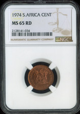 1974 South Africa Cent NGC MS65 RD Quality