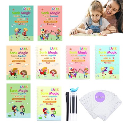 Magic Sank Practice Copybook Groove Handwriting Copy Book Calligraphy For Kid