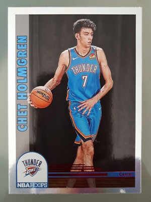 2022-23 Panini NBA Hoops IMPULSE Tribute Chet Holmgren Rookie #282 OKC Thunder