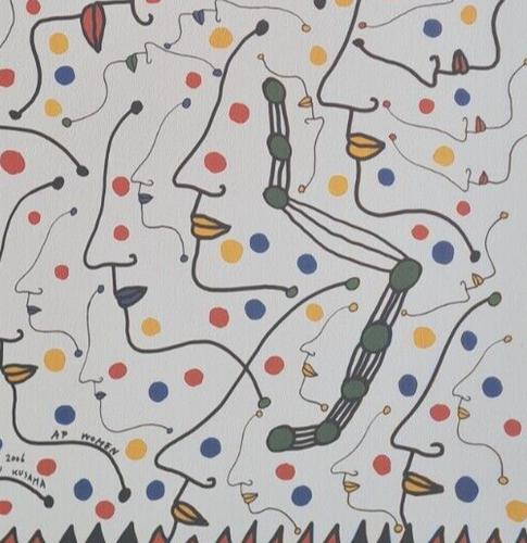 YAYOI KUSAMA * Women * 65 x 50 cm * Lithografie * Kunstdruck *limitiert # 58/500 - Picture 4 of 7