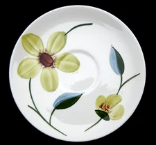 BLUE RIDGE SOUTHERN POTTERY Green Eyes # 4096 Skyline Vtg 1940s Saucer  6-1/4"