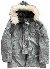 Vintage N3B Air Crew Alpha Extreme Cold Weather Jacket Parka USAF 59 Mens Medium
