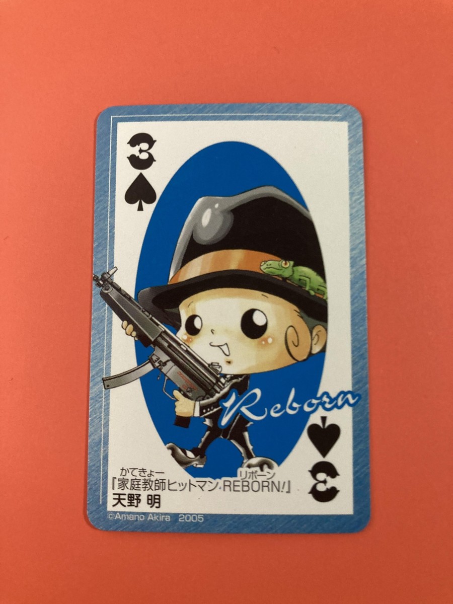 Katekyo Hitman Reborn Jump Playing Poker Mini card Japanese Very