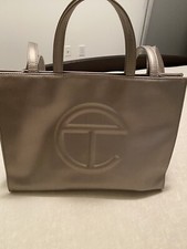 Telfar Medium Bronze Tote Travel Computer Bag Authentic Paperwork Incl Sold Out