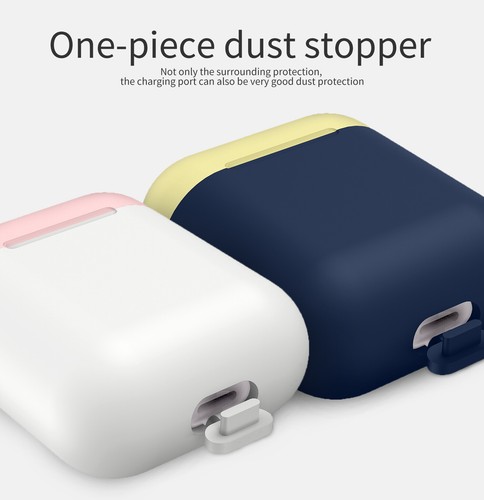 Per Apple Airpods 1/2 Hybrid 3 in 1 Custodia Silicone Protettiva Antiurto - Foto 5 di 22