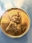 1957-D Lincoln Wheat Cent - ANACS GRADED MS66 RD - 560