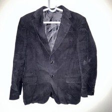 Dockers Men  s Black Corduroy Blazer Sport Coat Jacket Two Button Size 40 Regular