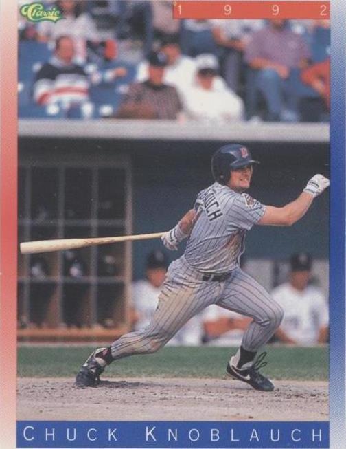 1992 Classic Update Blue/Red Travel Edition - Chuck Knoblauch #T71 - 1 of 1