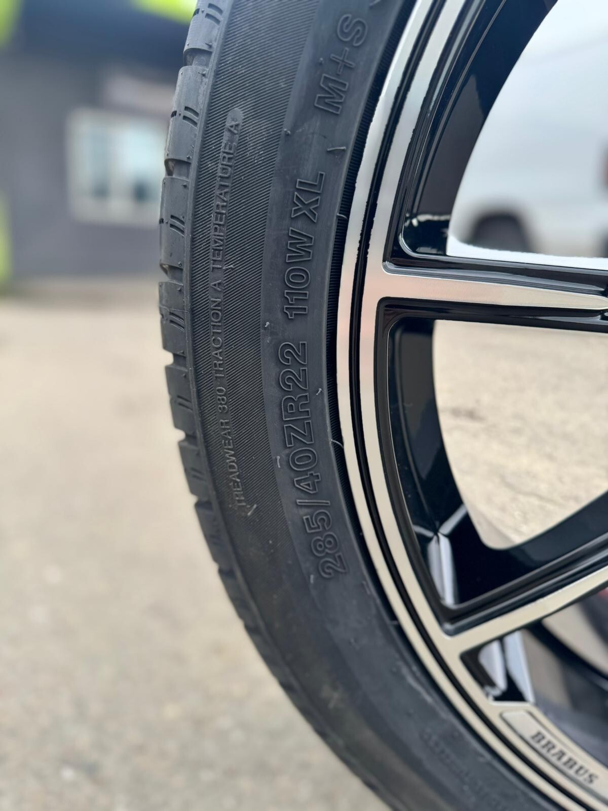22" Wheels W Tires Fit Mercedes G Wagon Brabus Black Machined 5x130 84.1 22x10