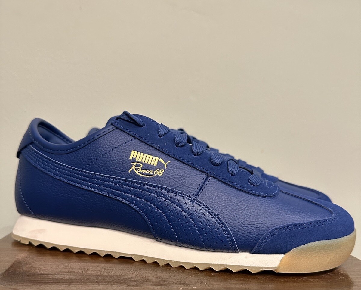 Puma Roma '68 'New Heritage” Size 9.5 Blazing Blue Sneakers Mens