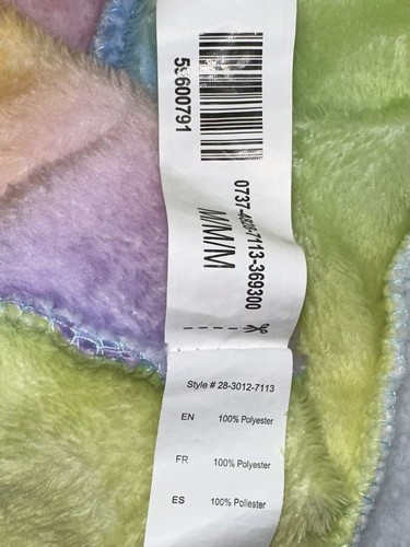 Gattino Gatto Adulto Med. Tuta con cappuccio e zip in pile colori arcobaleno pigiama costume anime - Foto 7 di 7