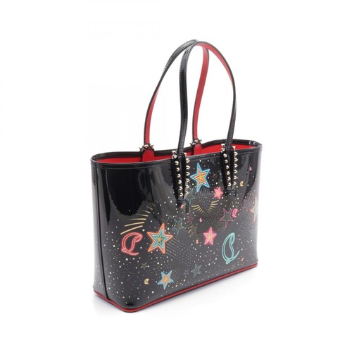 Christian Louboutin CABATA SMALL Tote Bag 1235009M024 Patent leather Black NEW - Picture 2 of 4