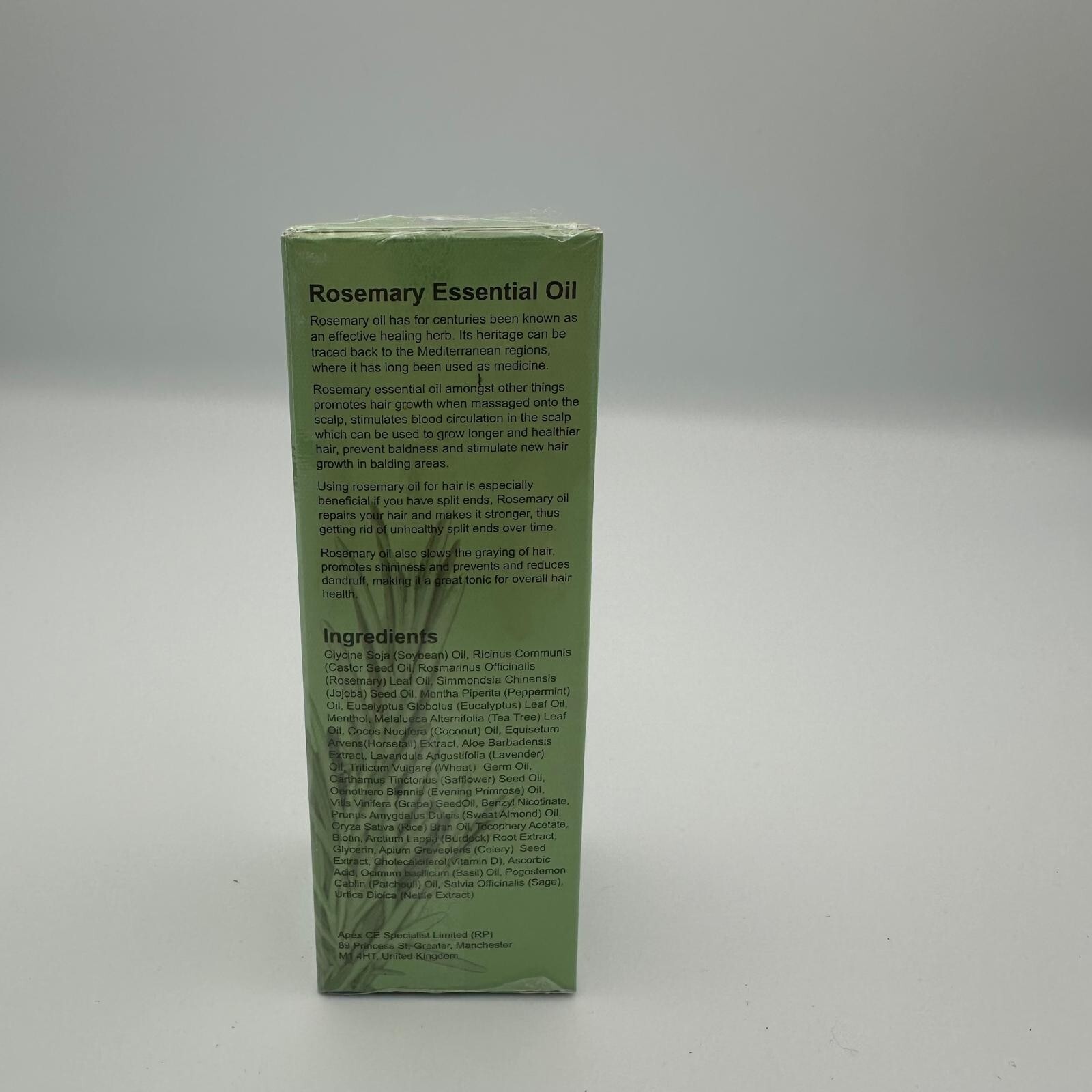 Rosemary Mint Scalp & Hair Strengthening Oil - Biotin -  2 oz / 60 ml New Oil