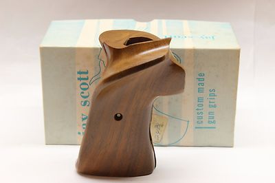 Jay Scott #428 Left-Hand Walnut Target Grip w/Thumb Rest for Colts