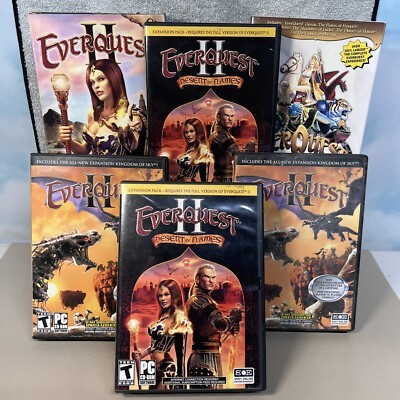PC Game Bundle EverQuest II and EverQuest Evolution Games Adult Owned