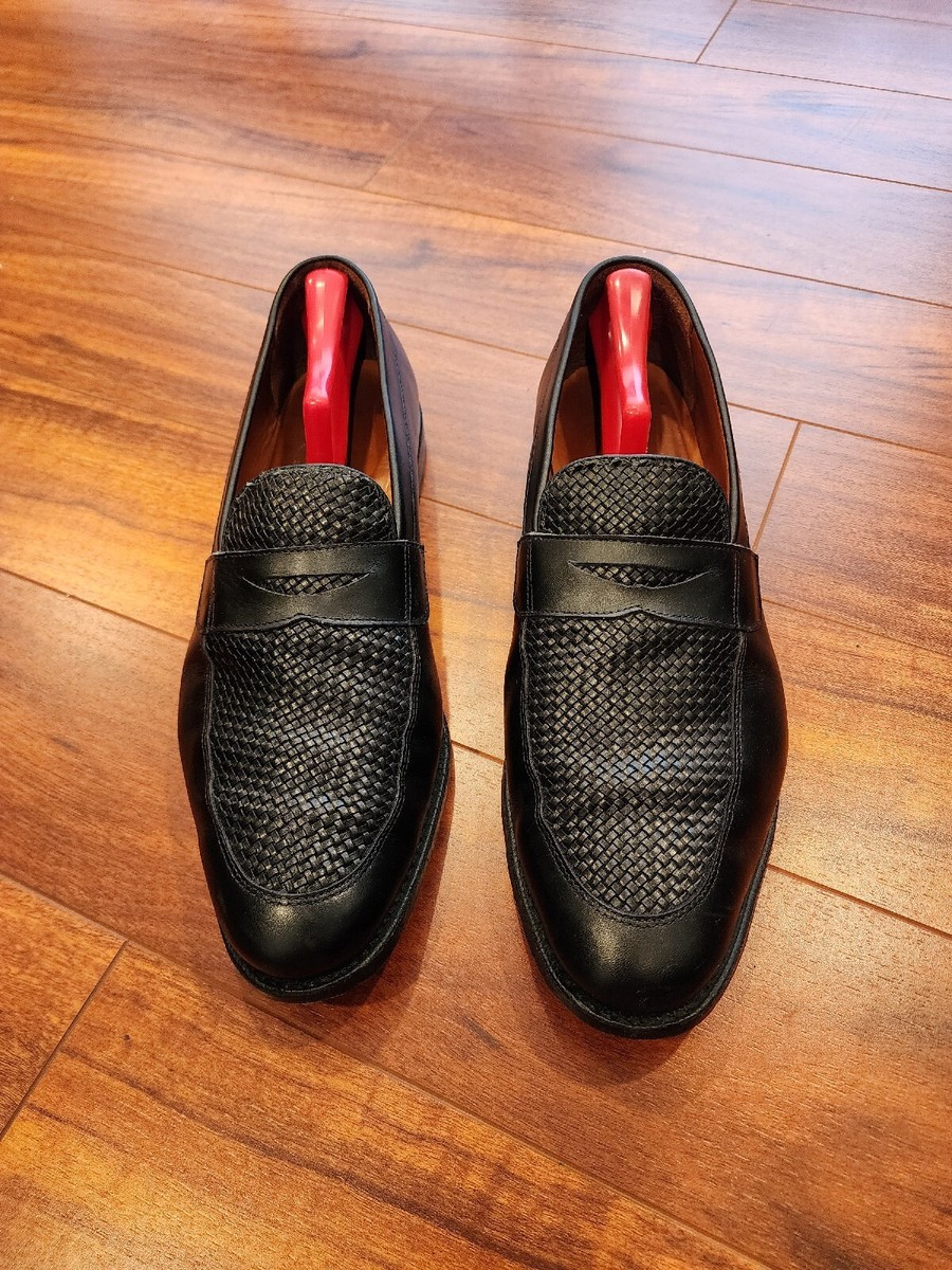 Allen Edmonds Lake Bluff Weave Black Men Loafers Dress Shoes US Size 14D Allen Edmonds Randolph Black Calfskin - Sherman Brothers Inc main image 4
