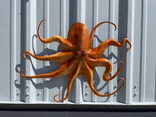 28" Orange Octopus Half Mount Replica - Quick Production