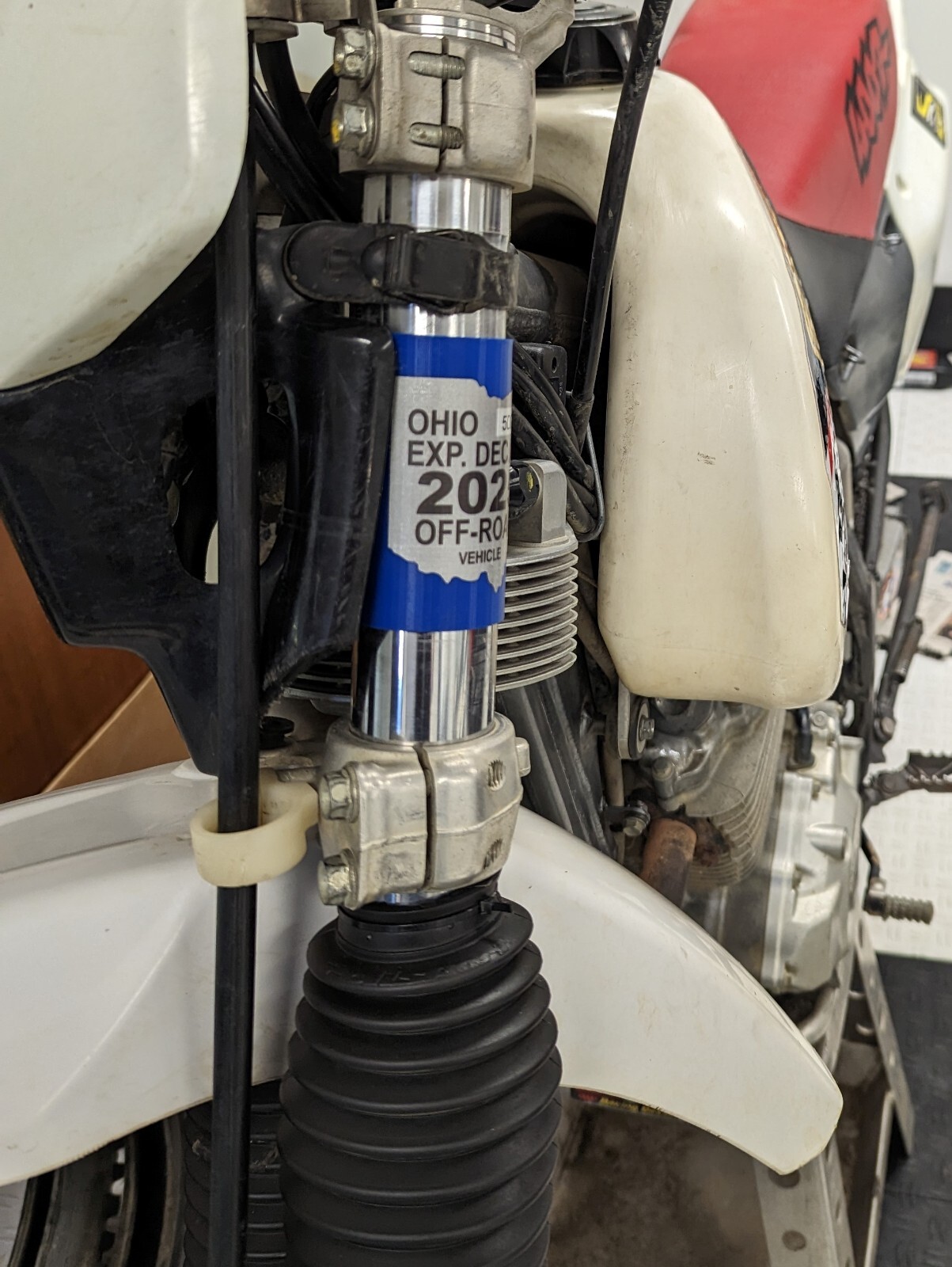 Motorcycle/Dirtbike Registration Holder, Front Fork Sticker Holder eBay