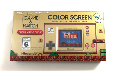 New - Nintendo - Game & Watch - Super Mario Bros - Electronic Handheld (2020)