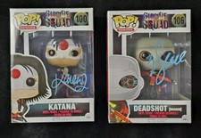 Will Smith & Karen Fukuhara Signed Suicide Squad Funko - Authentic Autograph 