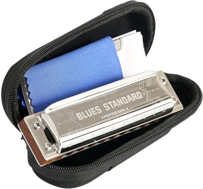 EASTTOP Diatonic Harmonica Key of C/A/G Blue Harmonica Wood Comb Mouth Organ US