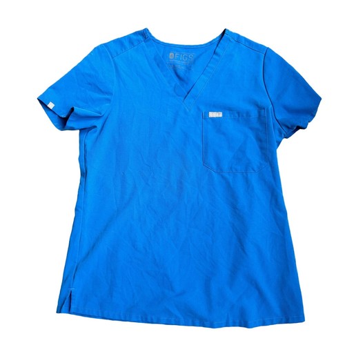 FIGS Women's Catarina OnePocket Scrub Top Size Small Blue Style FW1000