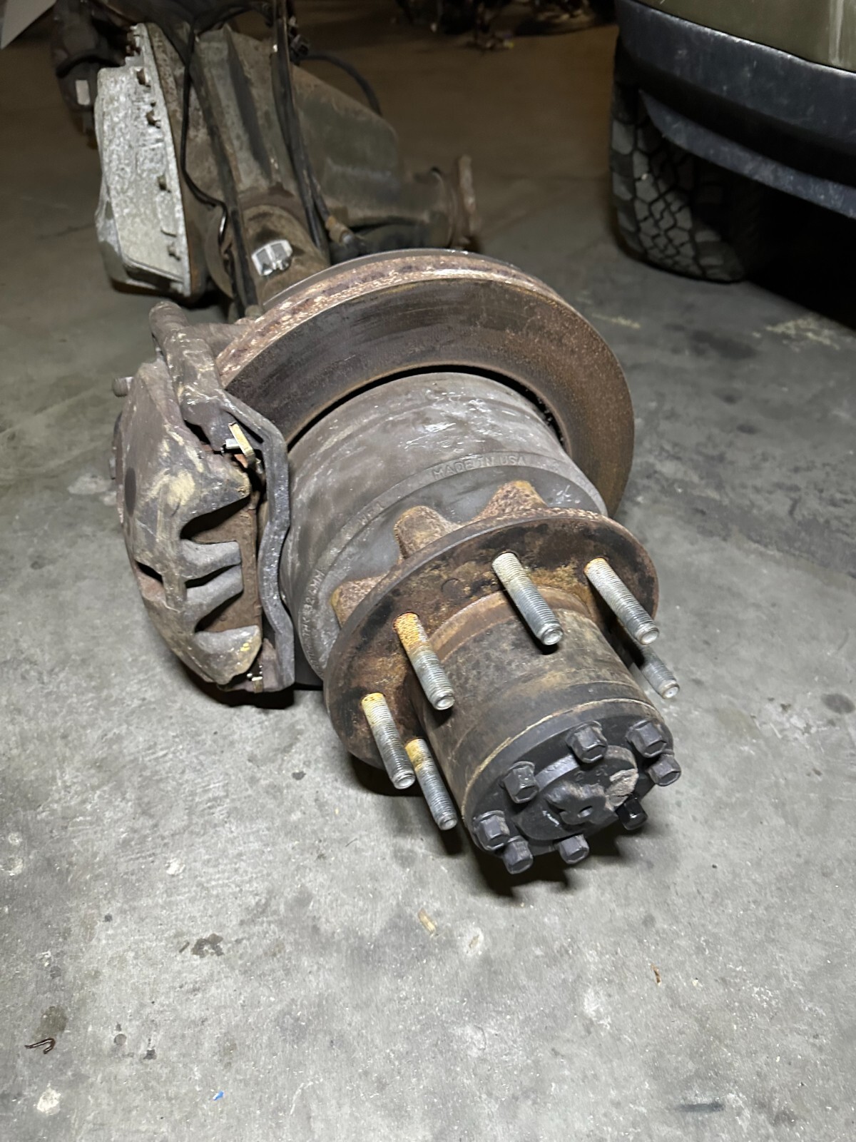 2012 RAM 3500 DUALLY DRW REAR AXLE ASSEMBLY 4X4 4.10 RATIO LOW MILES