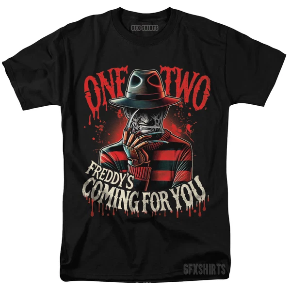 Freddy Krueger Nightmare on Elm Street Horror Holloween Movie Graphic T-Shirt