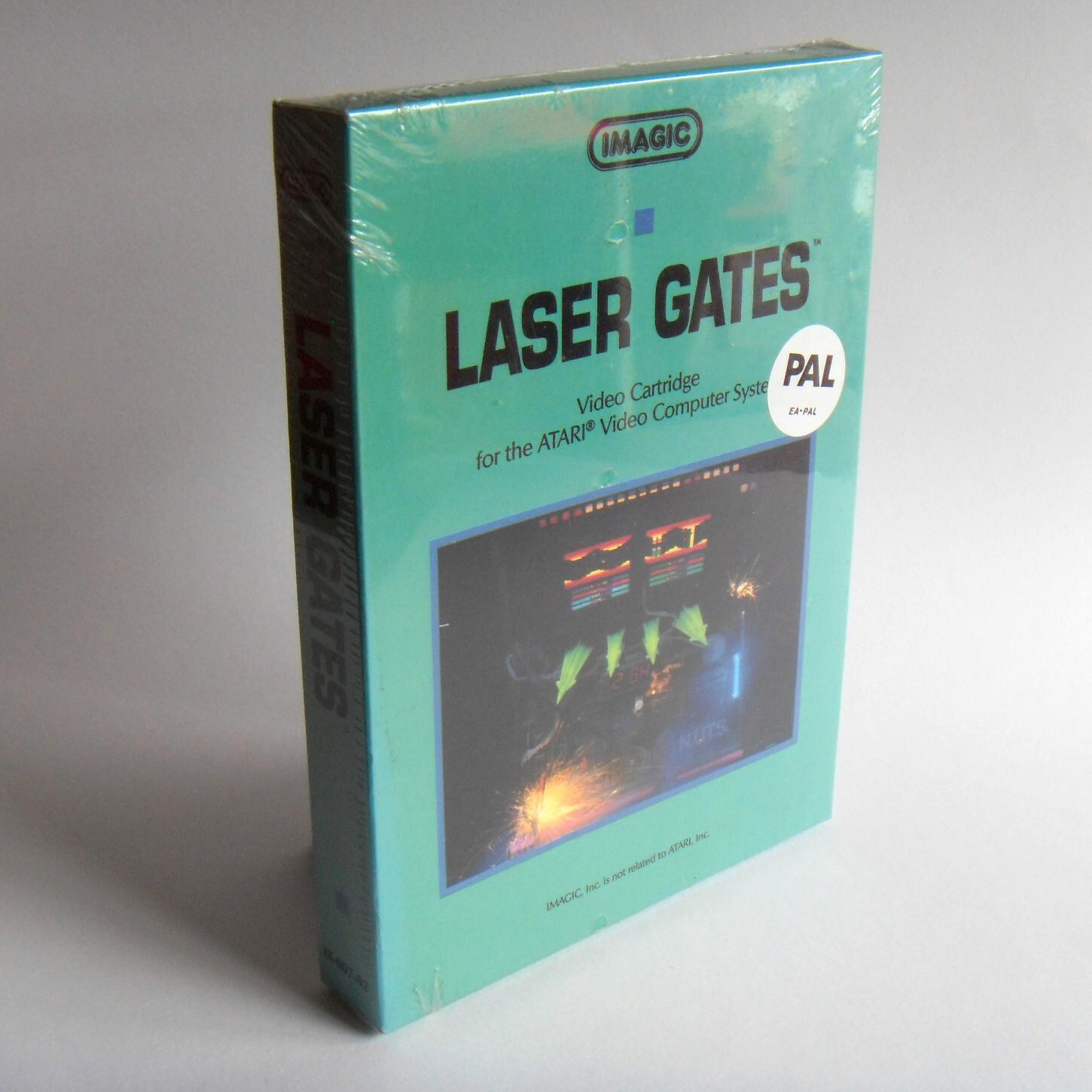 1983 Laser Gates Pal EO 1st ed scelé blister Atari 2600 boite verte bleu Imagic