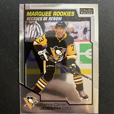 20-21 UD Opee Chee Platinum Hockey Marquee Rookie 177 Pierre-Olivier Joseph