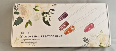 Ejiubas Practice Hand for Acrylic Nails with Nail Drill Flexible Movable UH01 @B