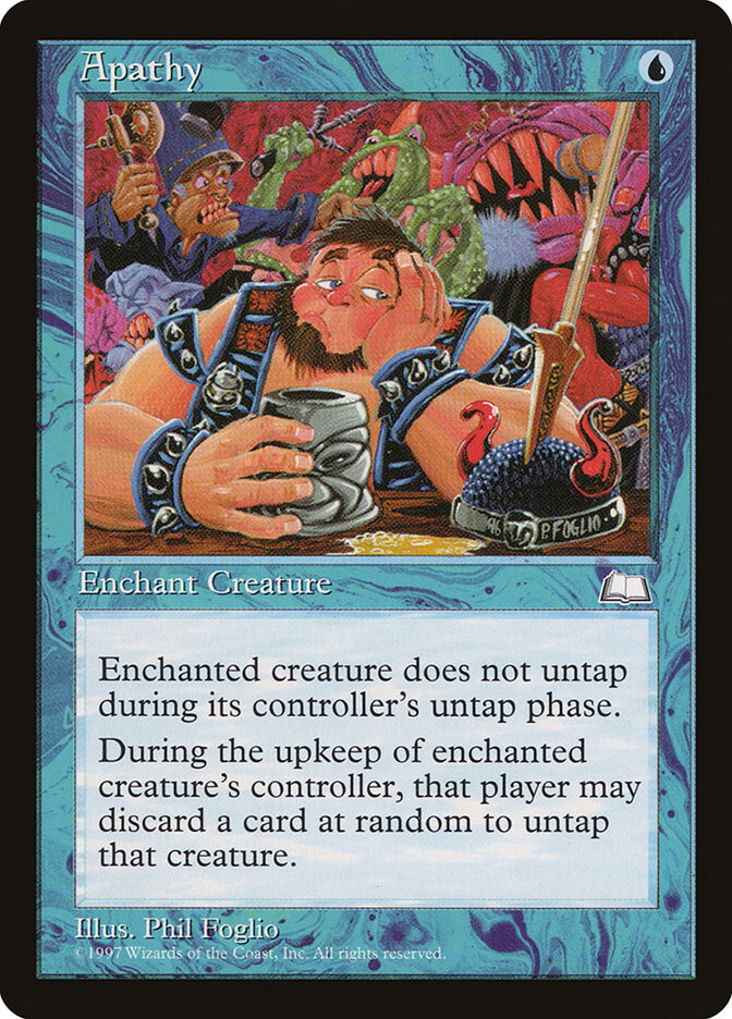 1997 Apathy Weatherlight Magic the Gathering MTG Common LP