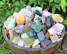 Assorted Rough INDIA Mix Stones: 1000 Carat Bulk Lot (Raw Natural Rocks)