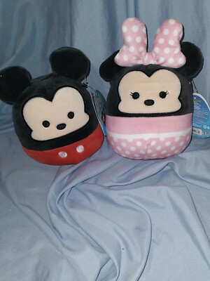 Squishmallow NWT 5 Inch Disney Mickey And Minnie Set | eBay