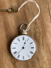 Orologio da tasca carica a chiave cylindre huit rubis 1676