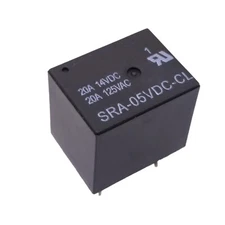 US Stock 10pcs SRA-05VDC-CL DC 5V Coil 20A PCB General Purpose Relay 5 Pin