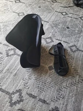 Cam walker podiatrist boot w/needed shoe lift for other foot