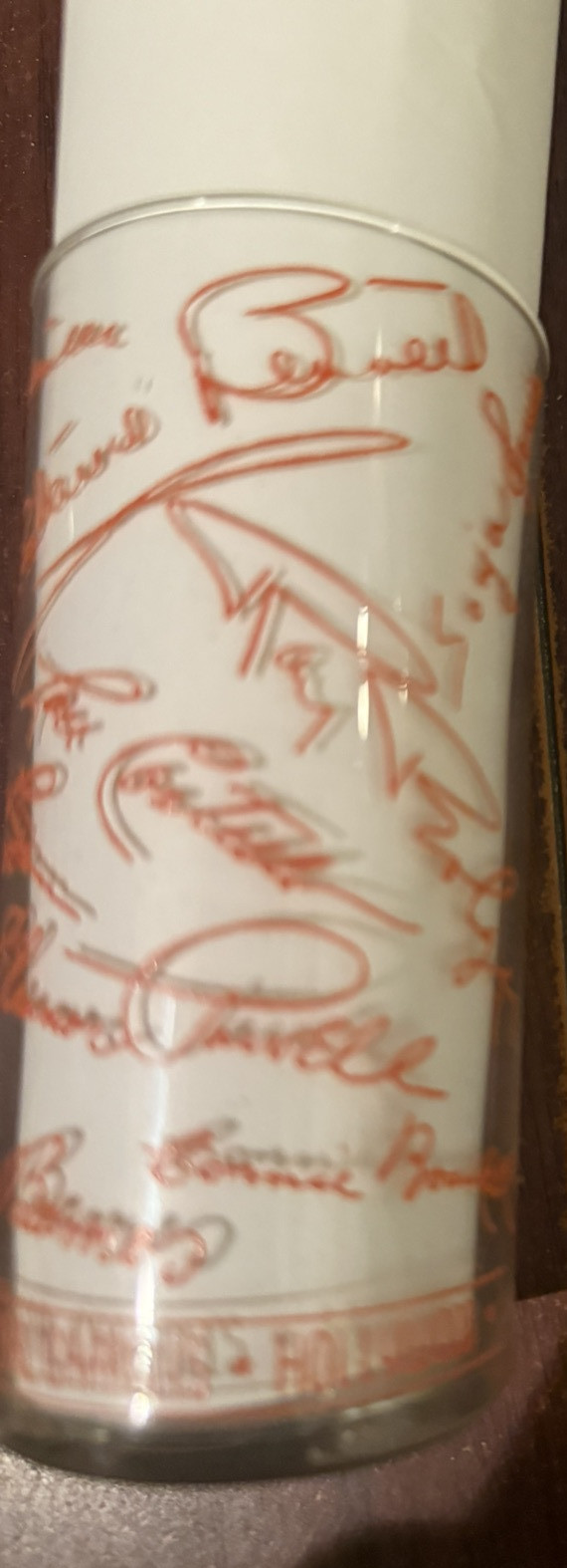 Earl Carroll Glass W Autographs Abbott Costello Astaire George Raft Powell