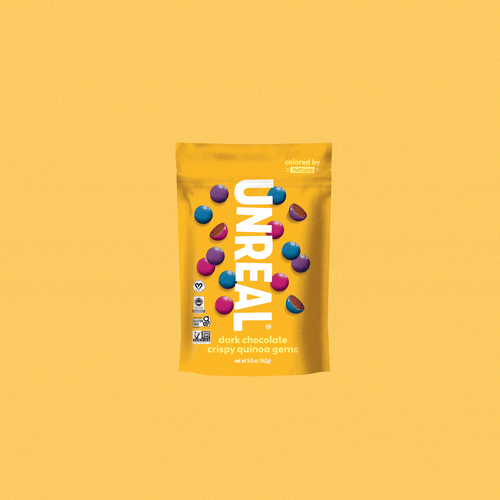 Unreal Crispy Quinoa Chocolate Gems Dark Chocolate 5 Oz Pack Of 1 - Picture 2 of 4